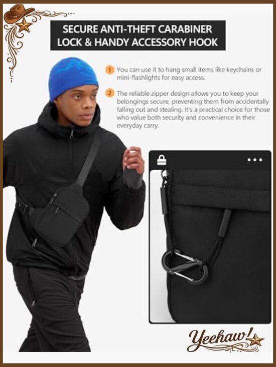 Waterproof Small Anti-theft Sling Bag Crossbody Chest Pack Travel Passport main image 5